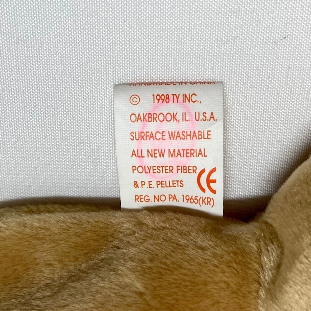 Ty Beanie Babies Fetch Golden Retriever Puppy Dog Retired 1997 1998 Tag‎ Errors
